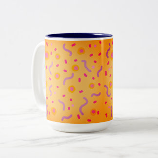 Dots and Lines  Two-Tone Coffee Mug