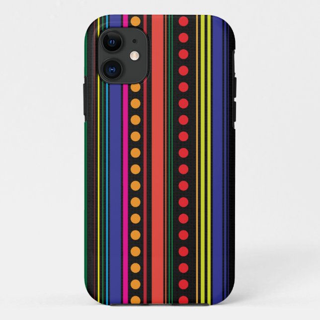 Dots and Stripes Case-Mate iPhone Case (Back)