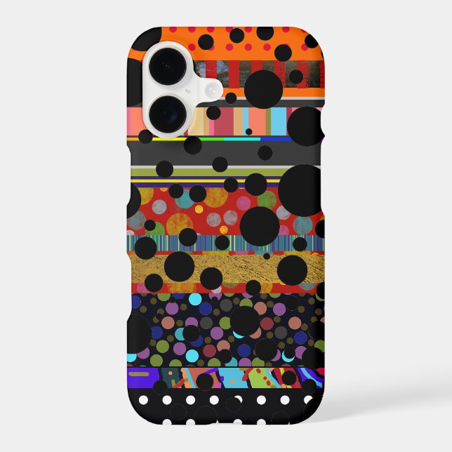 dots and stripes different patterned Case-Mate iPhone case (Back)