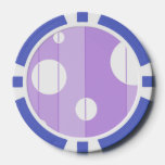Dots And Stripes In Fairytalepurple Poker Chips at Zazzle