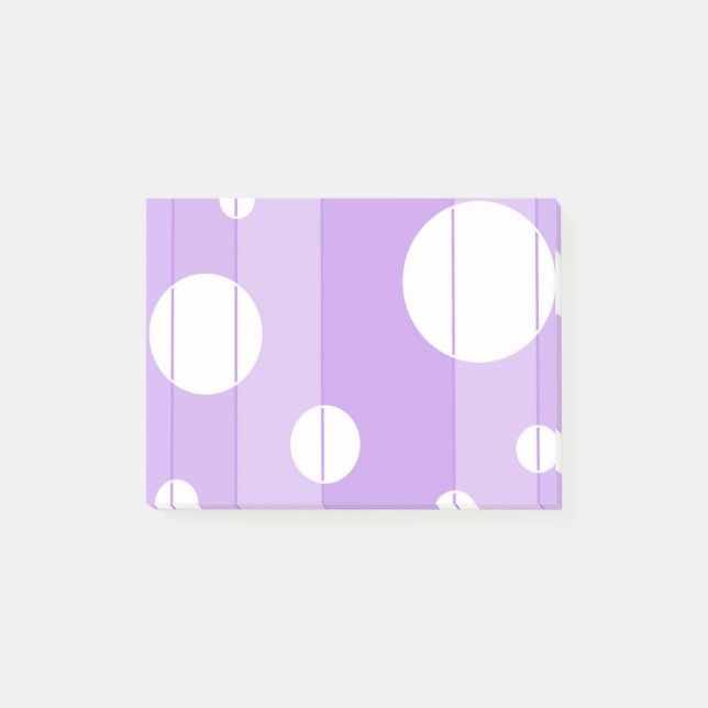 Dots and Stripes in FairytalePurple Post-it Notes (Front)
