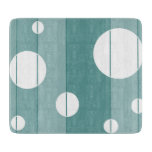 Dots And Stripes In Wintergreen Cutting Board at Zazzle