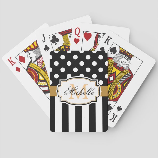 Dots and Stripes Poker Cards (Back)