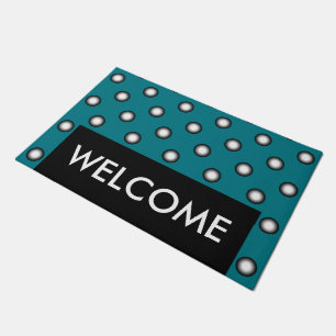 Dots black & white gradients + your backgr. & idea doormat