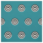 Dots black &amp; white target mirror + your backgr. fabric