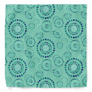 Dots Circle Power Flowers II + your backgr. Bandana