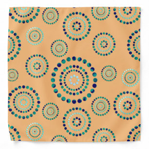 Dots Circle Power Flowers + your backgr. Bandana