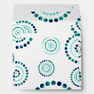 Dots Circle Power Flowers + your backgr. Envelope