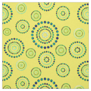 Dots Circle Power Flowers + your backgr. Fabric