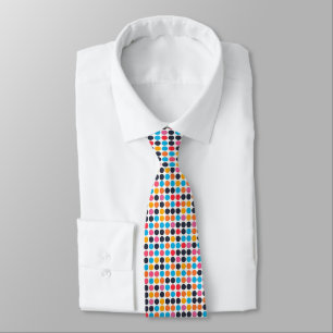 Dots Colorful Pattern Neck Tie