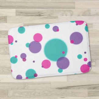 Dots Cute fun pattern Purple pink teal colors
