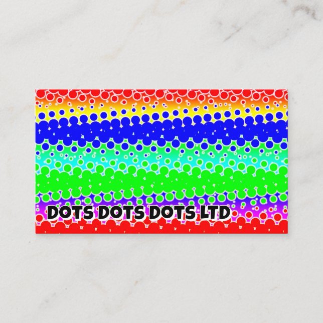 Dots Dots Dots LTD (you may change the words) Business Card (Front)