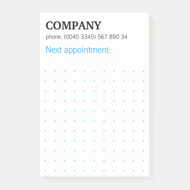 Dots Grid Graphical Modern Notes Klebezett (Front)