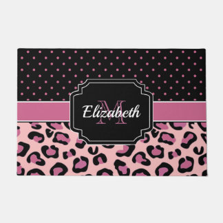 Dots & Leopard Print Doormat