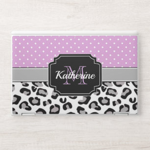 Dots & Leopard Print HP Laptop Skin