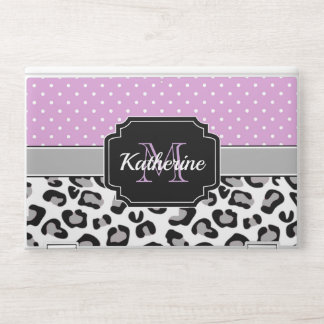 Dots & Leopard Print HP Laptop Skin