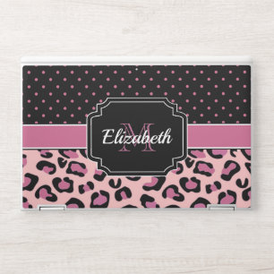 Dots & Leopard Print HP Laptop Skin