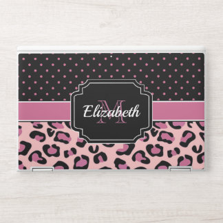 Dots & Leopard Print HP Laptop Skin