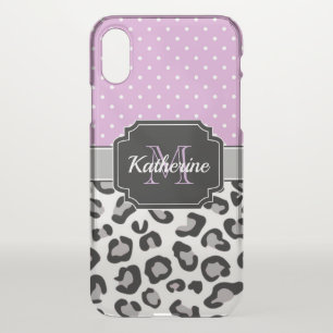 Dots & Leopard Print iPhone X Case