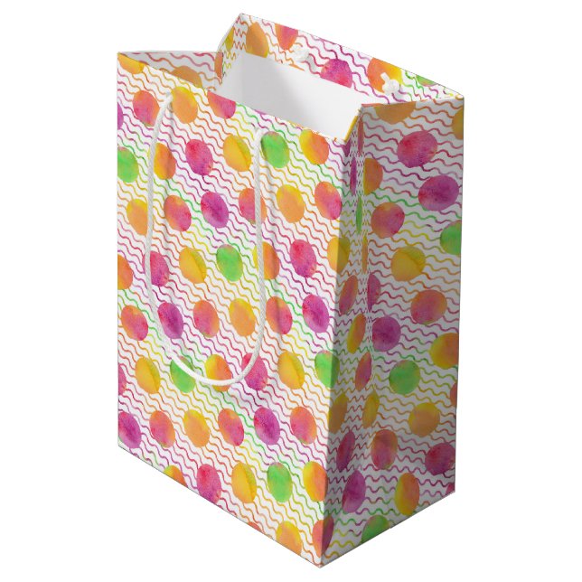 Dots Medium Gift Bag (Back Angled)