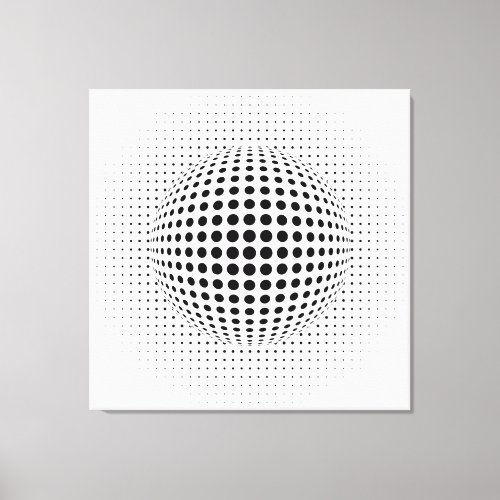 Dots _ optical illusion canvas print