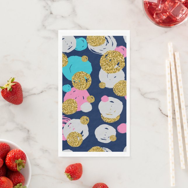 Dots Pattern 11 Paper Guest Towels (Insitu)