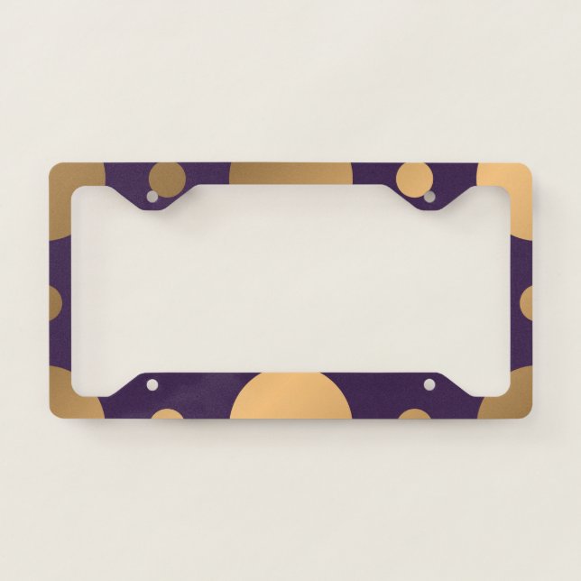 Dots Pattern 15 License Plate Frame (Front)