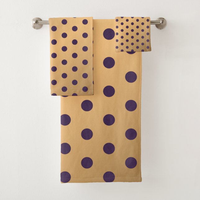 Dots Pattern 16 Bath Towel Set (Insitu)