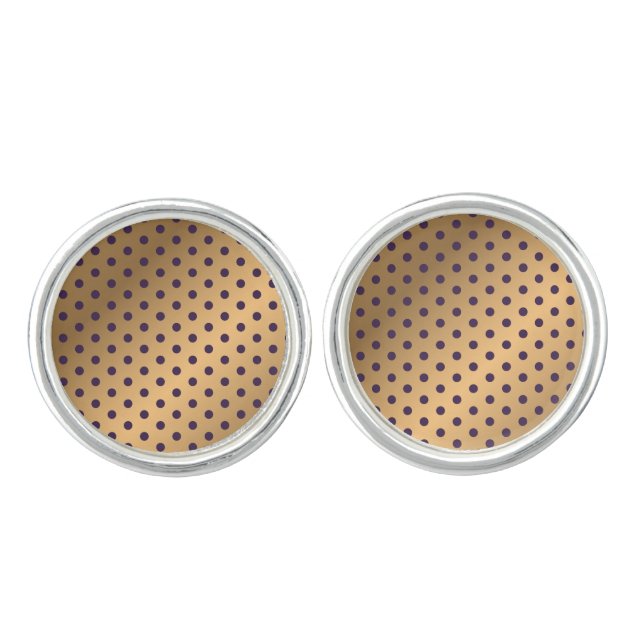Dots Pattern 16 Cufflinks (Front)