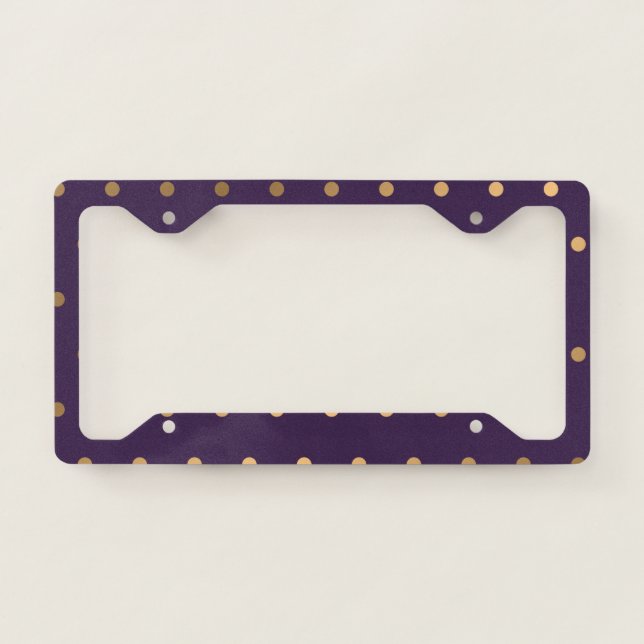 Dots Pattern 18 License Plate Frame (Front)