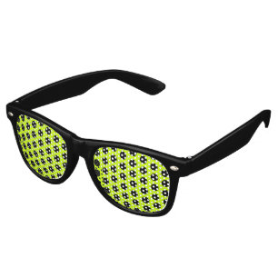 Dots Pattern black + your background color Retro Sunglasses