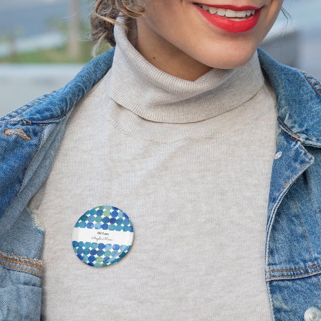 Dots pattern - blue and green button (Creator Uploaded)