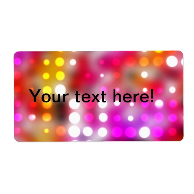 Dots pattern label (Front)