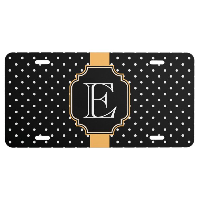 Dots Pattern License Plate (Front)