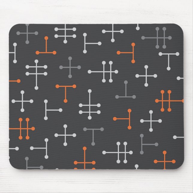 Dots - Retro Modern Abstract Mousepad (Front)