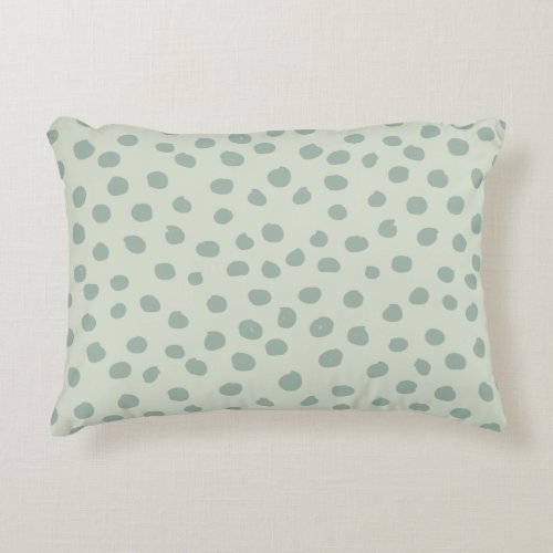 Dots Sage Green Accent Pillow