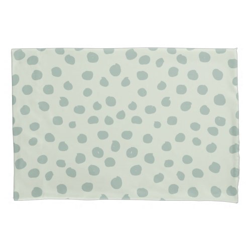Dots Sage Green Pillow Case