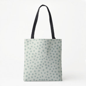 Dots Sage Green Tote Bag