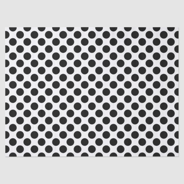 Dots seamless pattern black + your back tissue paper (Front)