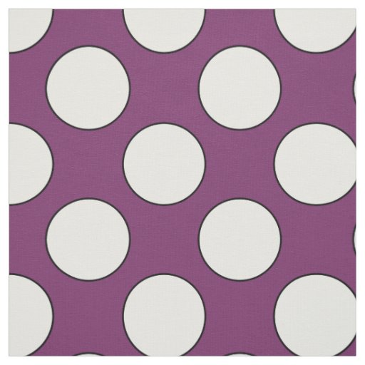 Dots seamless pattern white & contour fabric
