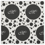 Dots Shower black + your background &amp; ideas Fabric