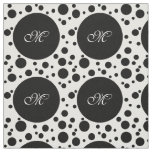 Dots Shower black + your background &amp; ideas Fabric