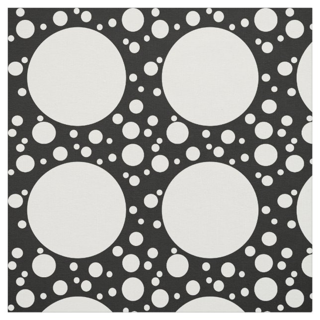 Dots Shower white + your background & ideas Fabric (Swatch)