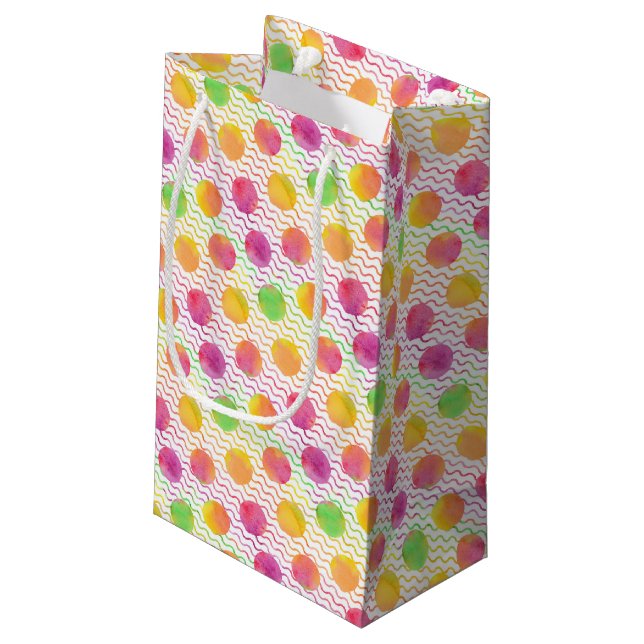 Dots Small Gift Bag (Back Angled)