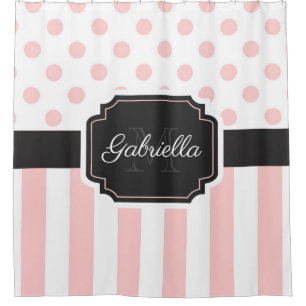 Dots & Stripes Shower Curtain