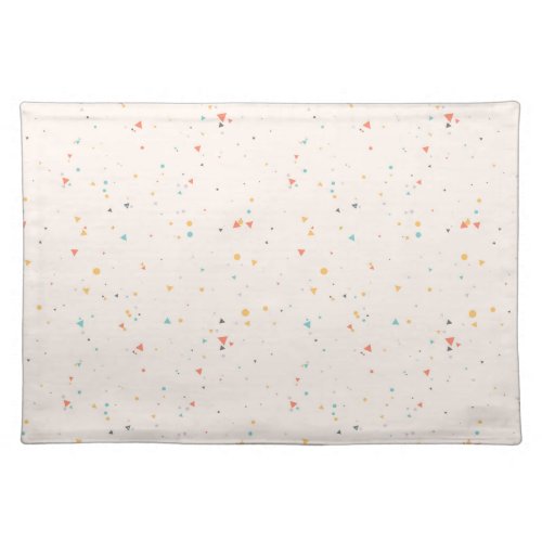 Dots  Triangle Confetti Pattern Cloth Placemat