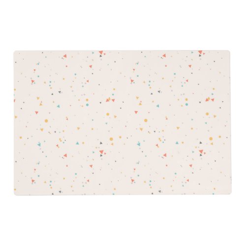 Dots  Triangle Confetti Pattern Placemat