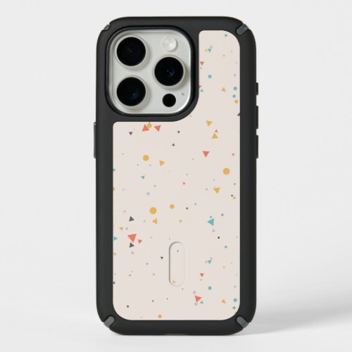 Dots  Triangle Confetti Pattern iPhone 15 Pro Case