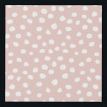 Dots Wild Animal Print Blush Pink And White Spots<br><div class="desc">Animal Print – Leopard print spots – blush pink and white.</div>
