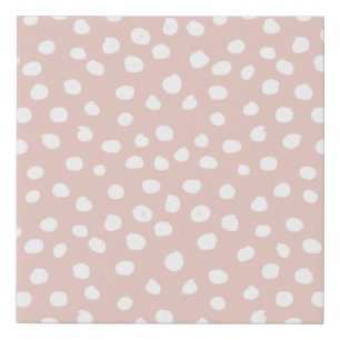 Dots Wild Animal Print Blush Pink And White Spots